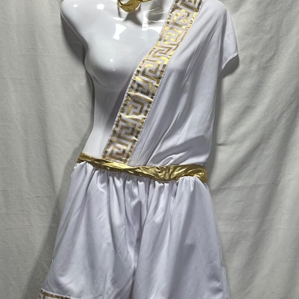 men Greek god toga Halloween costume SMALL